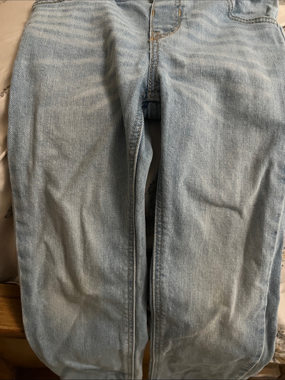 Kids Light Wash Blue Denim Jeans - Classic Straight Fit